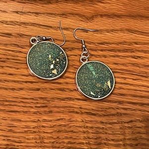 Resin art earrings